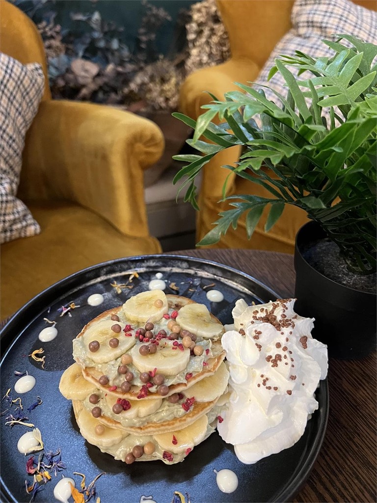 Tortitas de pistacho: crema de pistacho crunch, y nata - Imagen 1